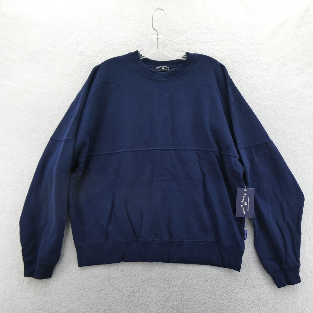 Spirit Jersey Sweatshirt Womens Medium Jackson Hole Wyoming Navy Blue Fleece New